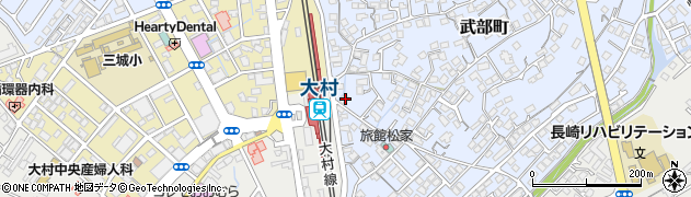 長崎県大村市武部町406周辺の地図