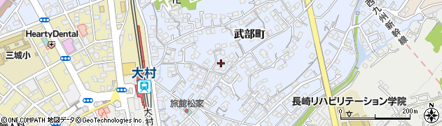 長崎県大村市武部町459周辺の地図
