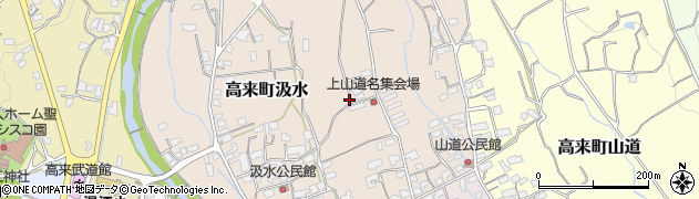 長崎県諫早市高来町汲水周辺の地図