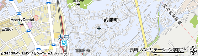 長崎県大村市武部町457周辺の地図