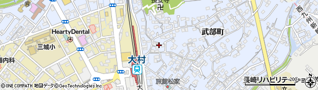 長崎県大村市武部町430周辺の地図
