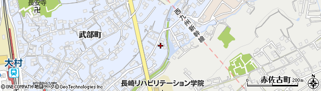長崎県大村市武部町131周辺の地図