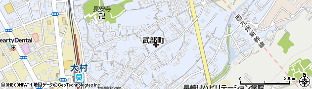長崎県大村市武部町495周辺の地図