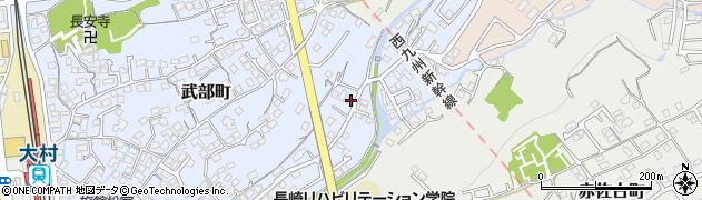長崎県大村市武部町142周辺の地図