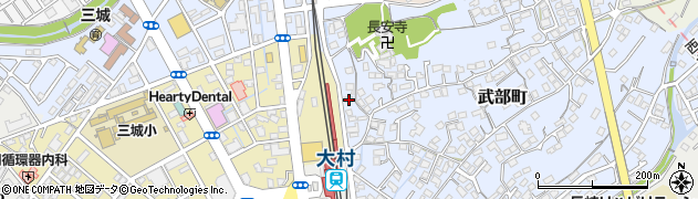 長崎県大村市武部町395周辺の地図