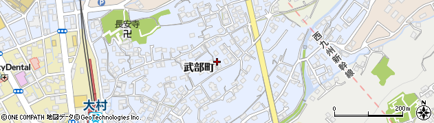 長崎県大村市武部町501周辺の地図