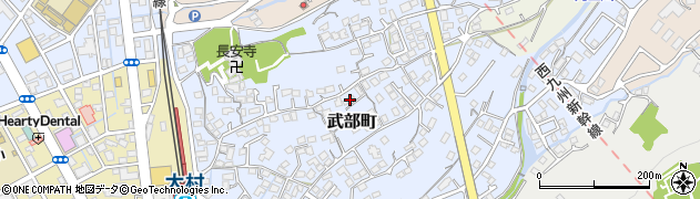 長崎県大村市武部町485周辺の地図