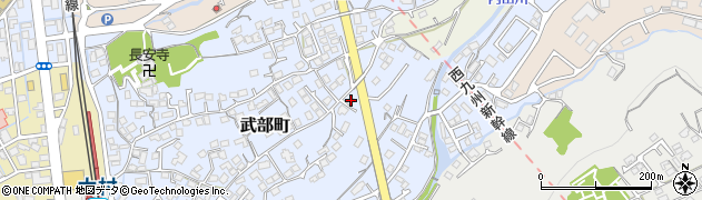 長崎県大村市武部町167周辺の地図