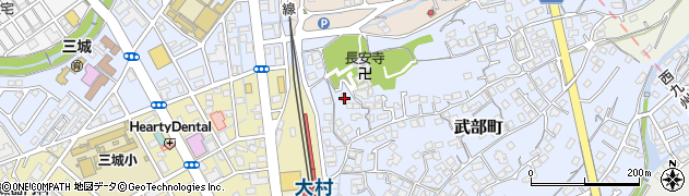 長崎県大村市武部町444周辺の地図