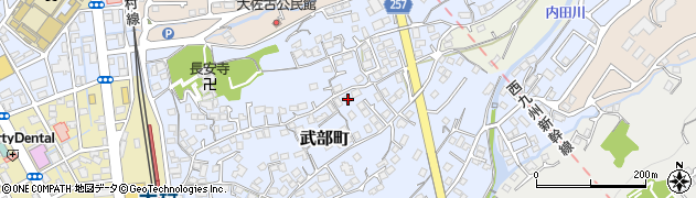 長崎県大村市武部町506周辺の地図