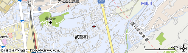 長崎県大村市武部町524周辺の地図