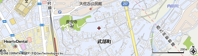 長崎県大村市武部町475周辺の地図