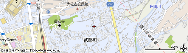 長崎県大村市武部町509周辺の地図
