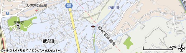 長崎県大村市武部町150周辺の地図