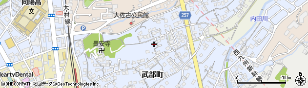 長崎県大村市武部町482周辺の地図