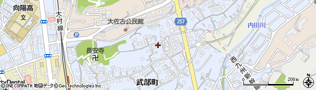 長崎県大村市武部町515周辺の地図