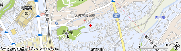 長崎県大村市武部町564周辺の地図