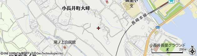 長崎県諫早市小長井町大峰周辺の地図
