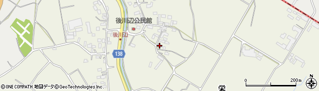 熊本県合志市栄464周辺の地図
