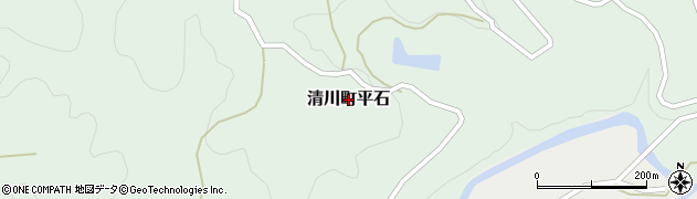 大分県豊後大野市清川町平石周辺の地図