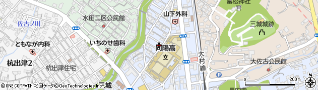 長崎県大村市西三城町周辺の地図