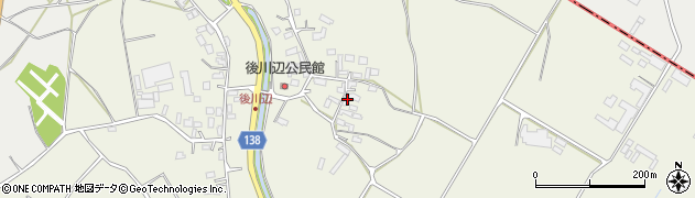 熊本県合志市栄445周辺の地図