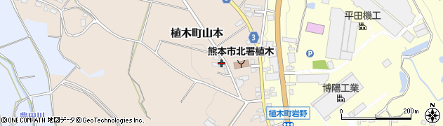 熊本県熊本市北区植木町山本752周辺の地図