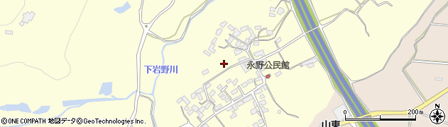 熊本県熊本市北区植木町岩野周辺の地図