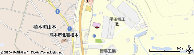 ダイナム植木店周辺の地図