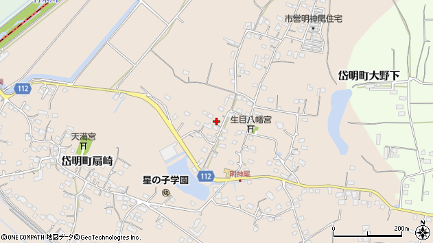 〒869-0213 熊本県玉名市岱明町扇崎の地図