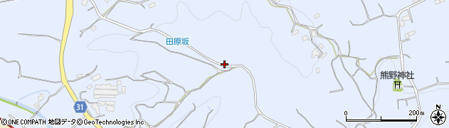 田原坂周辺の地図