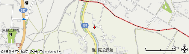 熊本県合志市栄317周辺の地図