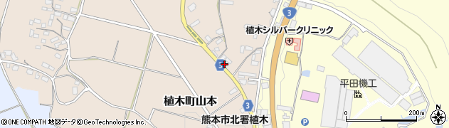 熊本県熊本市北区植木町山本704-2周辺の地図