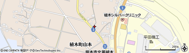 熊本県熊本市北区植木町山本704周辺の地図