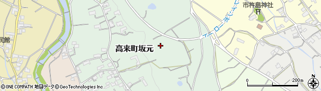 長崎県諫早市高来町坂元周辺の地図