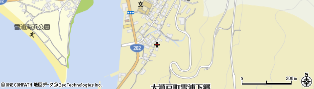 長崎県西海市大瀬戸町雪浦下郷1394周辺の地図