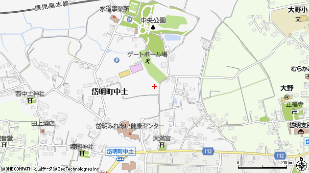 〒869-0223 熊本県玉名市岱明町中土の地図
