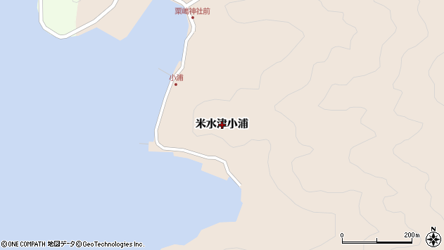 〒876-1404 大分県佐伯市米水津小浦の地図