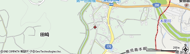 熊本県玉名市田崎周辺の地図