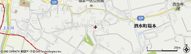 熊本県菊池市泗水町福本1087周辺の地図