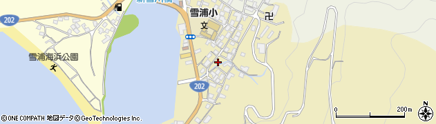 長崎県西海市大瀬戸町雪浦下郷周辺の地図