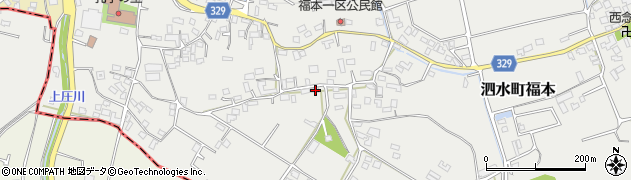 熊本県菊池市泗水町福本1309周辺の地図