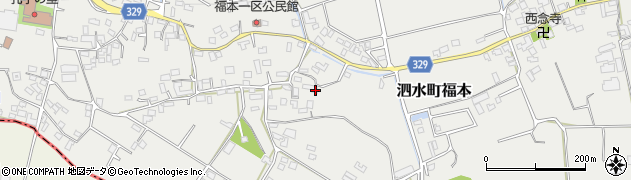 熊本県菊池市泗水町福本1078周辺の地図