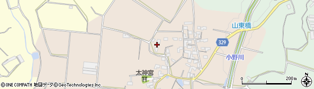 熊本県熊本市北区植木町有泉周辺の地図