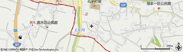 熊本県菊池市泗水町福本894周辺の地図