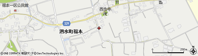 熊本県菊池市泗水町福本1633周辺の地図