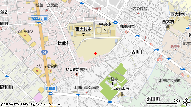 〒856-0814 長崎県大村市松並の地図