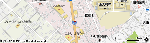 餃子の王将 大村店周辺の地図
