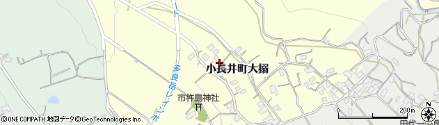 長崎県諫早市小長井町大搦周辺の地図