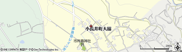 長崎県諫早市小長井町大搦周辺の地図